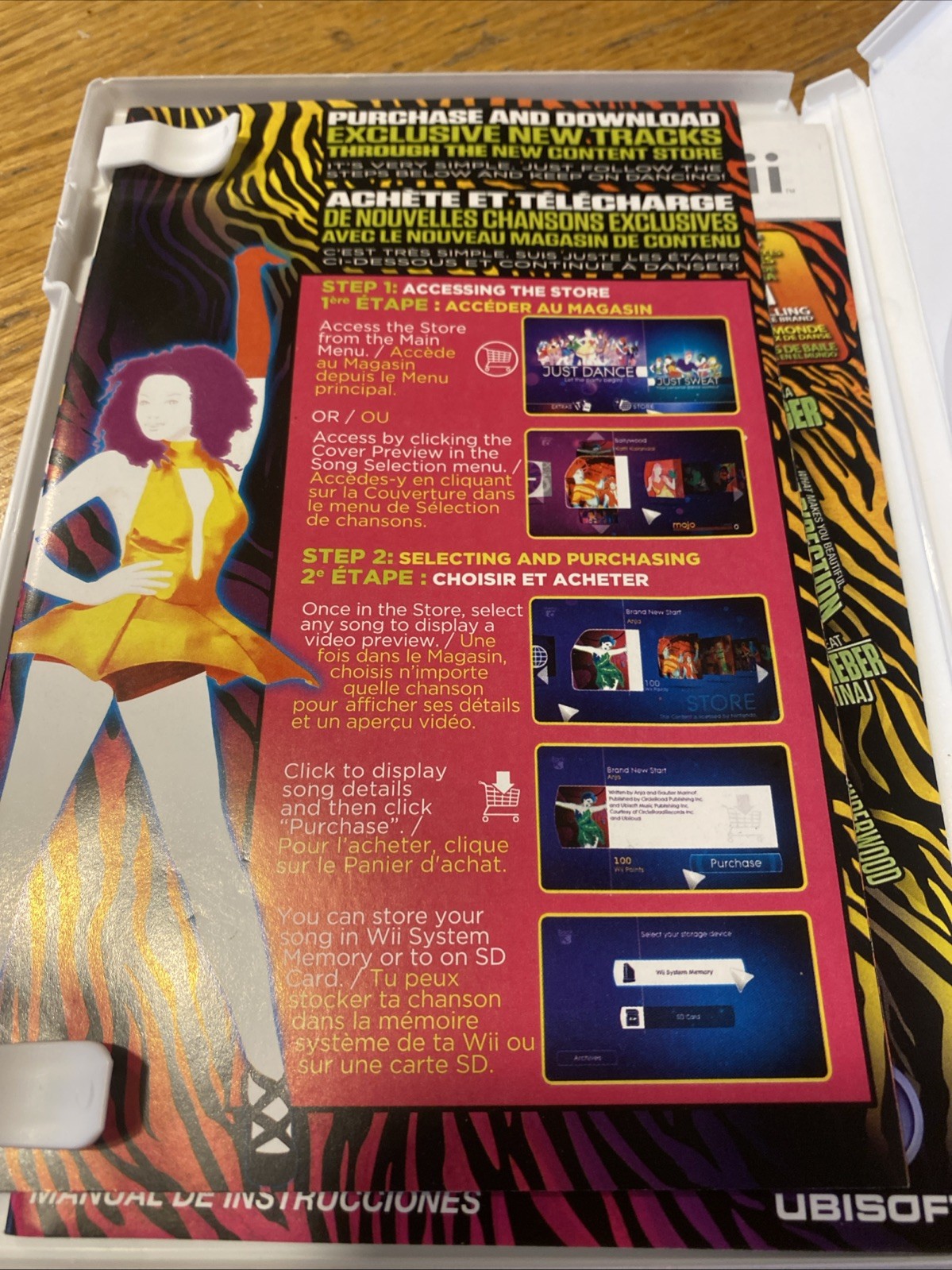 Just Dance 4 (Nintendo Wii, 2012) Case And Manual Only