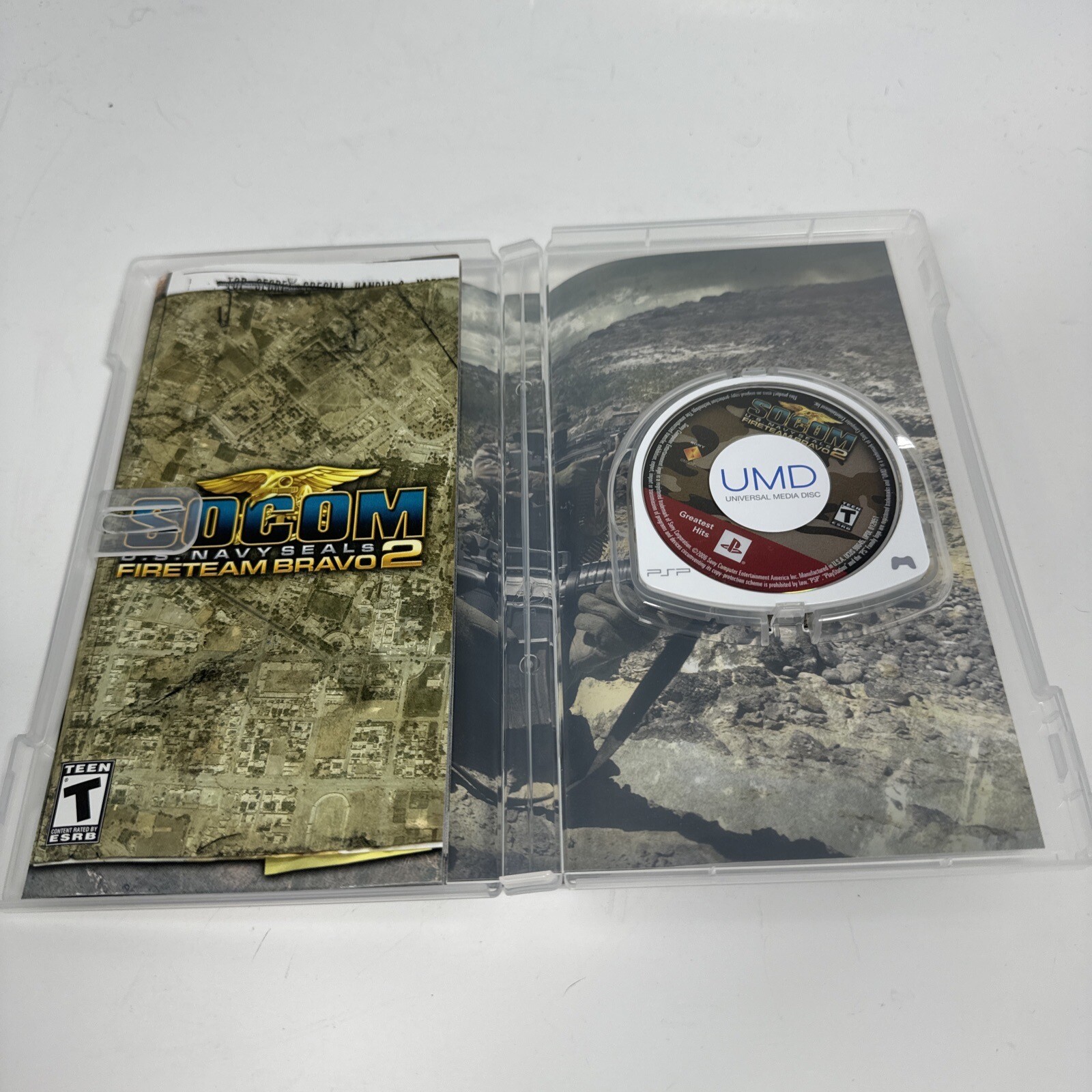 SOCOM: U.S. Navy SEALs Fireteam Bravo 2 (Sony PSP, 2006) Complete CIB