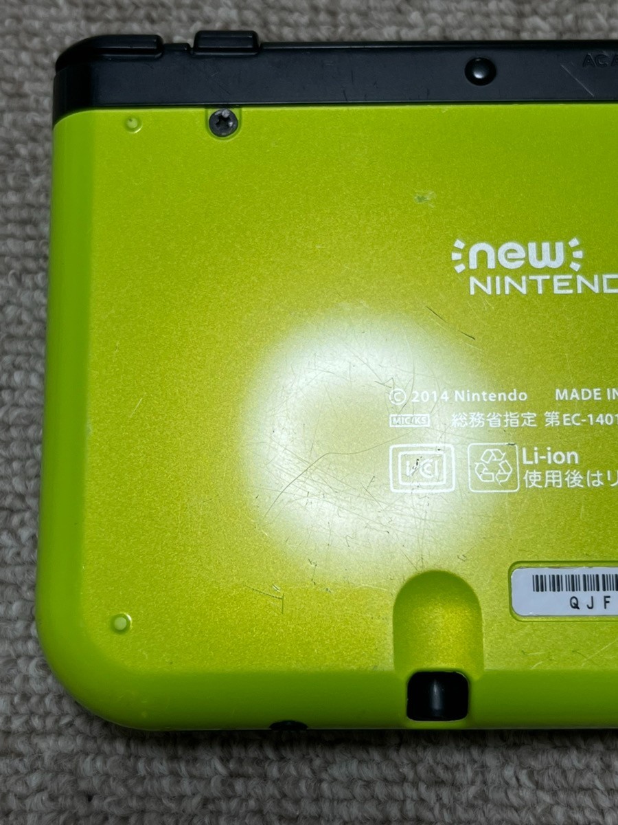 New Nintendo 3DS XL LL Black Lime Console region Japanese B984