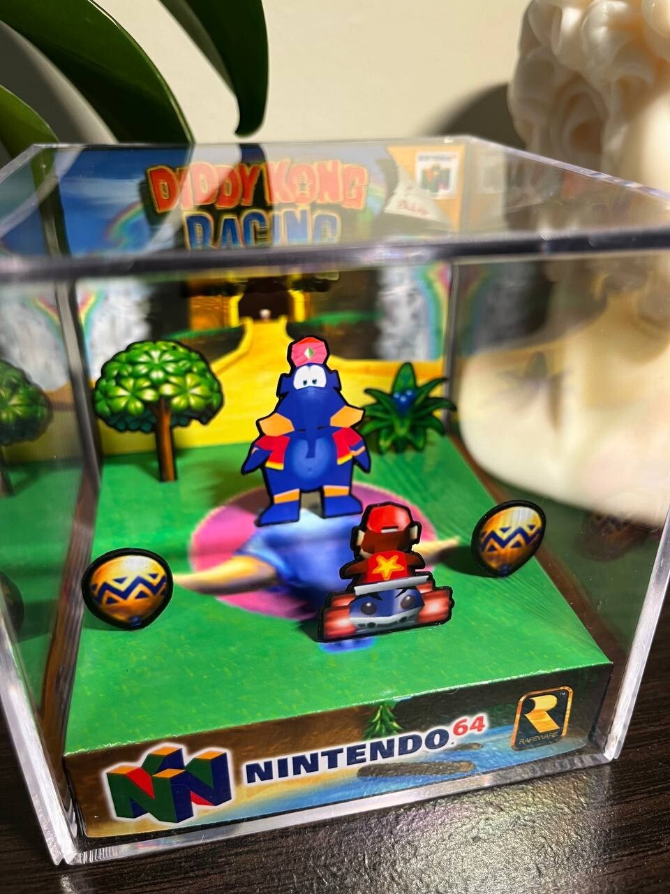 Diddy Kong Racing 3D Papercraft Diorama Cube | Handmade! PERFECT GIFT