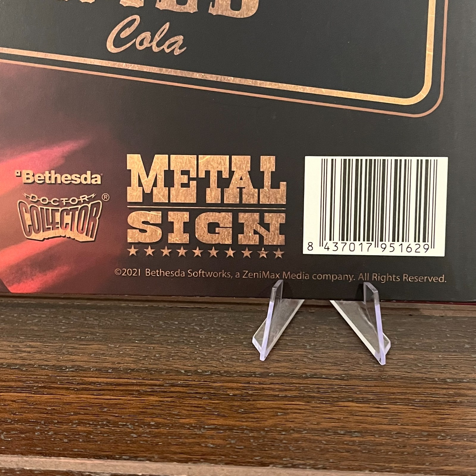 Doctor Collector Fallout Nuka-Cola Wild Metal Sign | Sealed