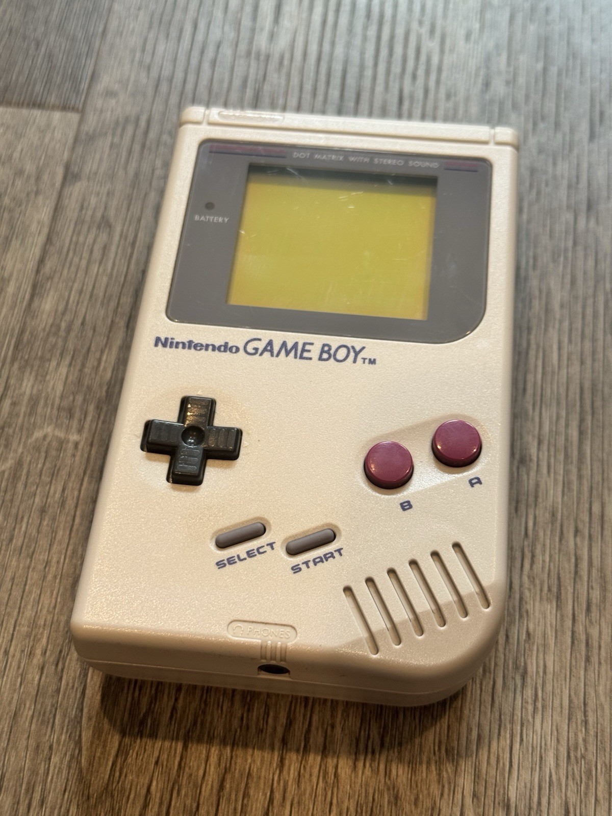Nintendo Game Boy Original + Kirby’s Pinball Land Vintage 1989 TESTED WORKS