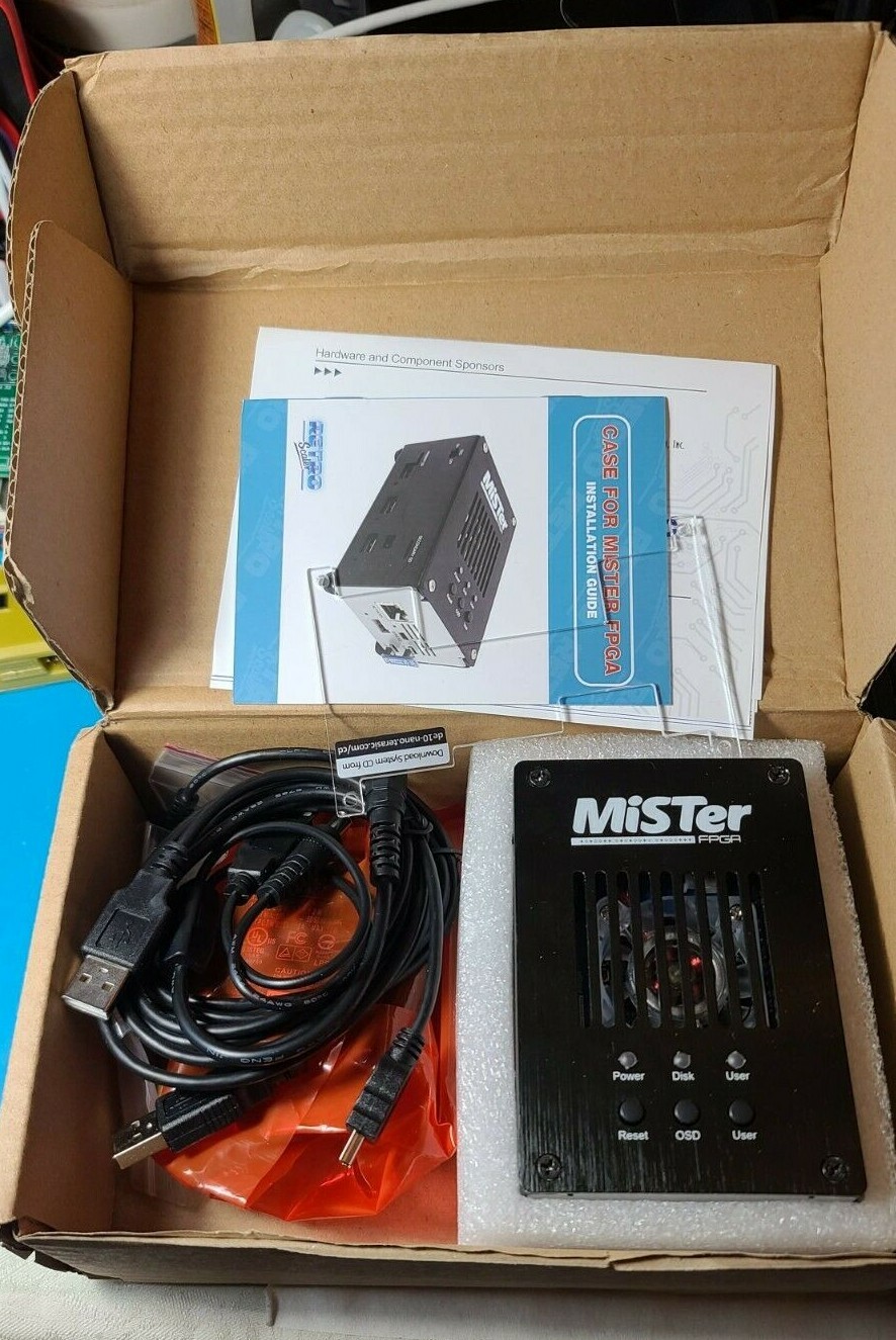 MiSTer FPGA Terasic DE10 Nano + Case + 128MB + USB HUB + IO + 64GB SD preloaded!