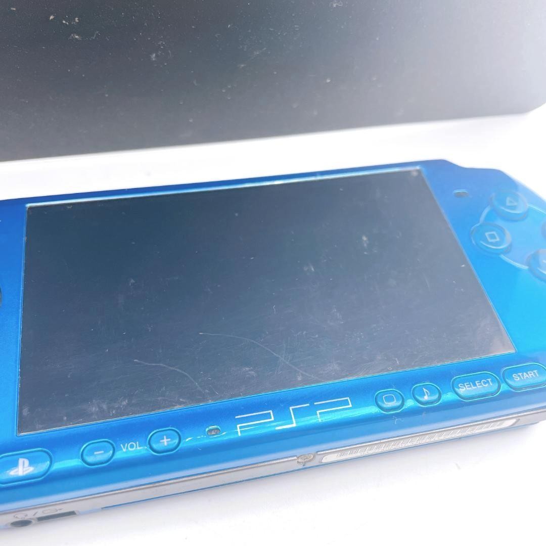 PSP-3000 Vibrant Blue Console Excellent Condition Tested Japan Import