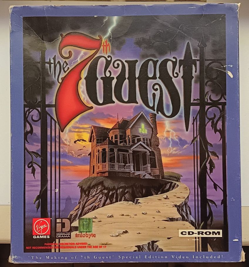 The 7th Guest 1992 PC CD-ROM Game Complete VHS Big Box – Horror