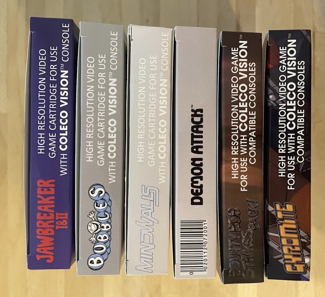 Colecovision – Demon Attack Gyromite Bubbles Bounty Bob Mindwalls Jawbreaker