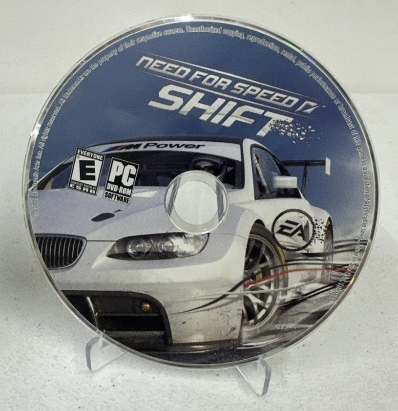 Need For Speed Shift (PC, DVD-ROM SOFTWARE 2009) EA, Rated E-Everyone, w/ Manual