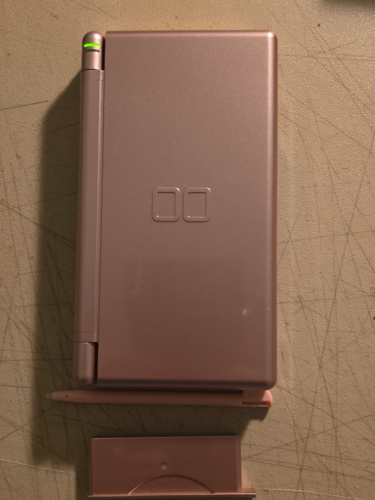 Nintendo DS Lite Handheld Metallic Rose Tested Working