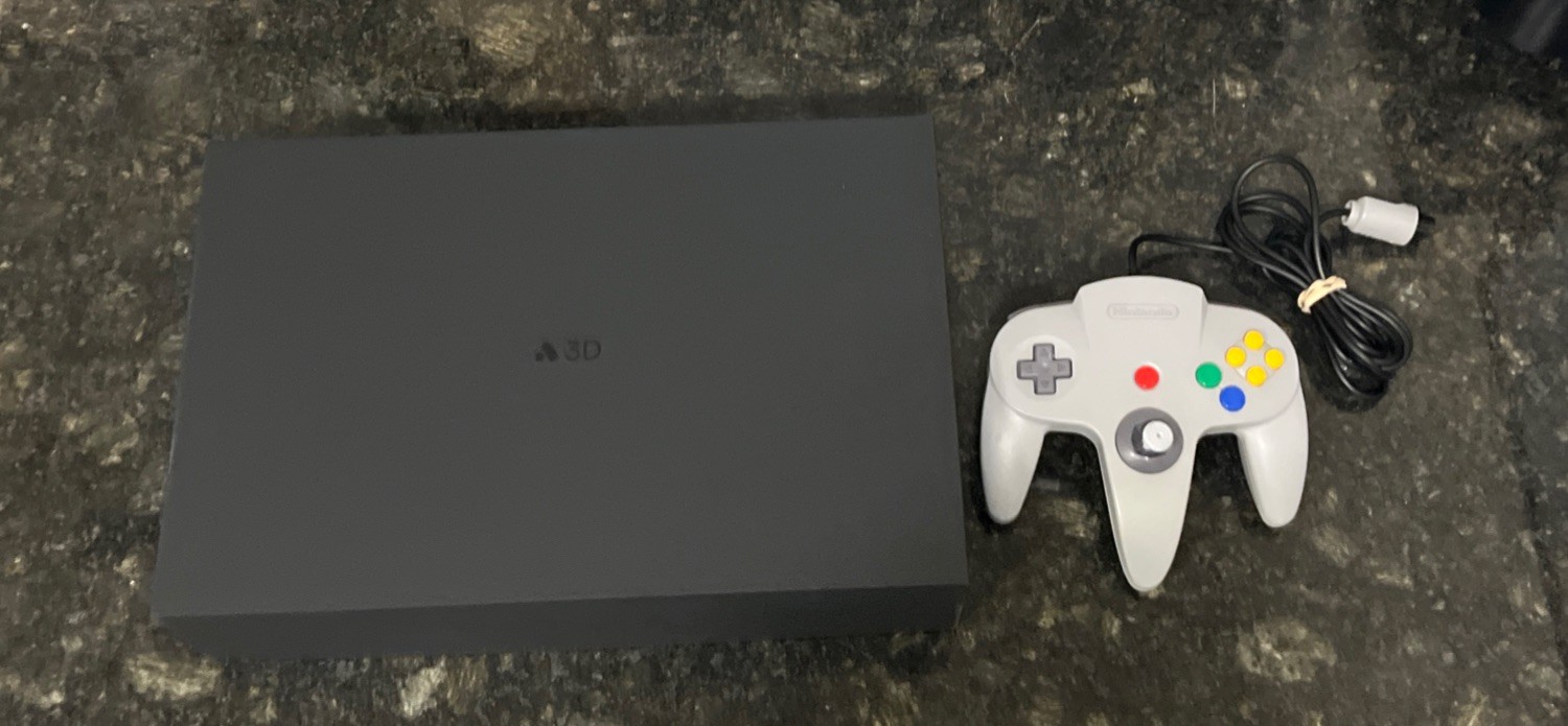Analogue 3D Gold Limited Edition Console With OEM N64 Controller Open Box Clean