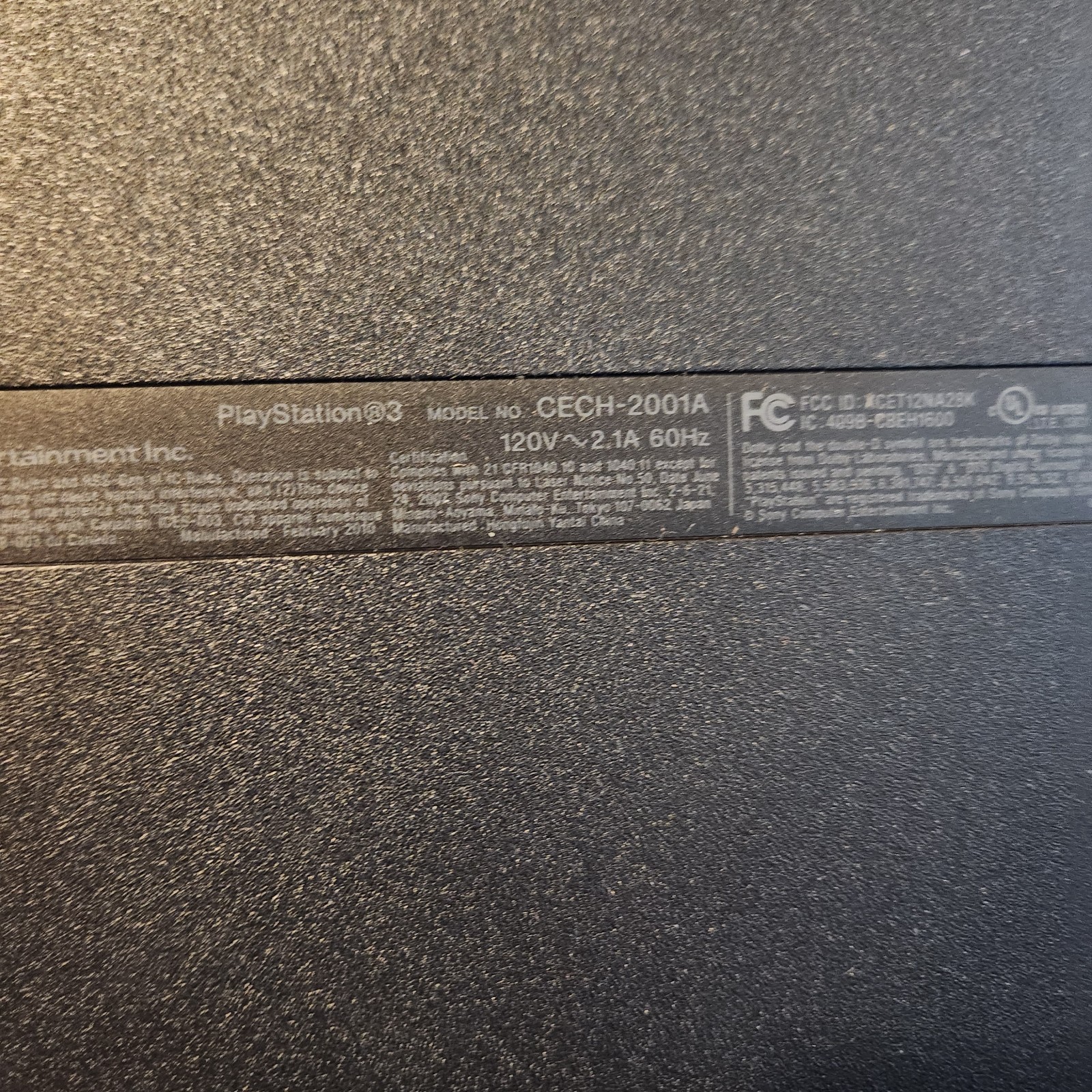 Sony PLAYSTATION 3 Model CHECH 2001A PS3 Console With Controller And Cords