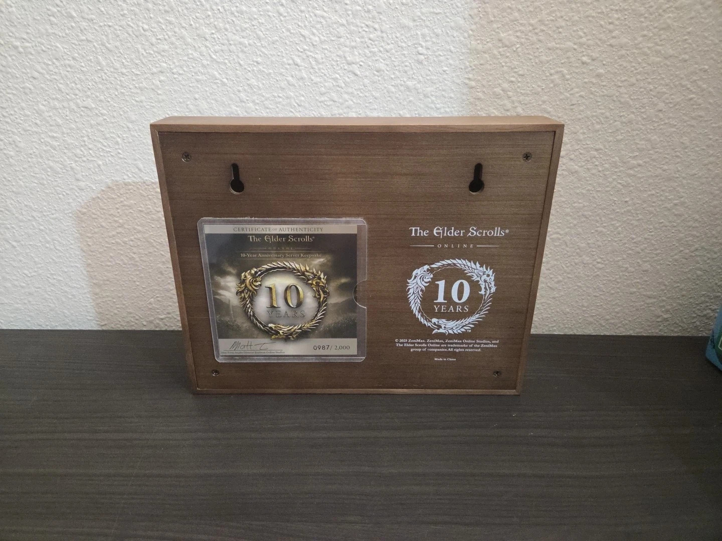 The Elder Scrolls Online 10-Year Anniversary Server Keepsake Limited Edition