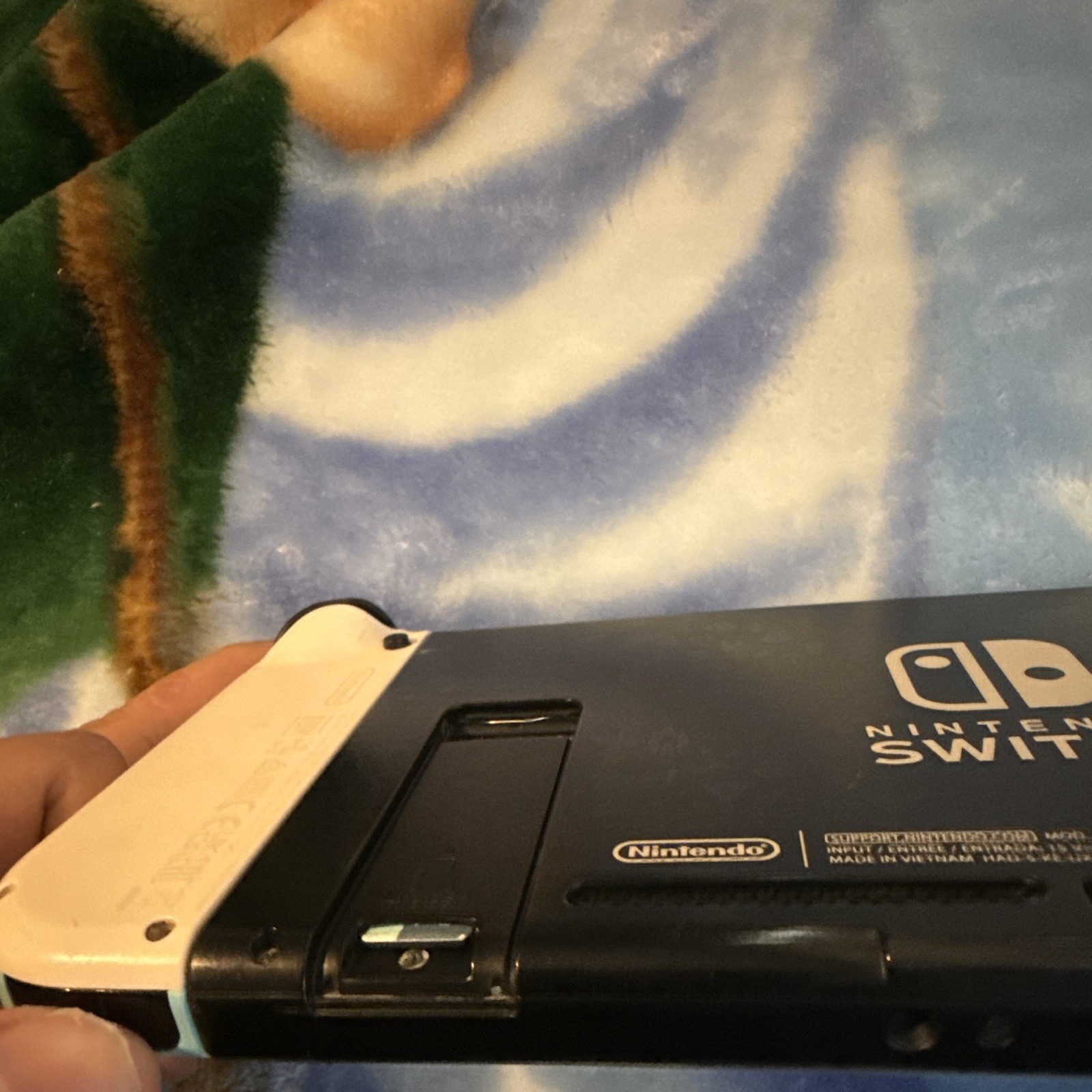 Nintendo Switch Console w/ Blue Joy-Cons, 2 Game Cards & Zelda Carrying Case