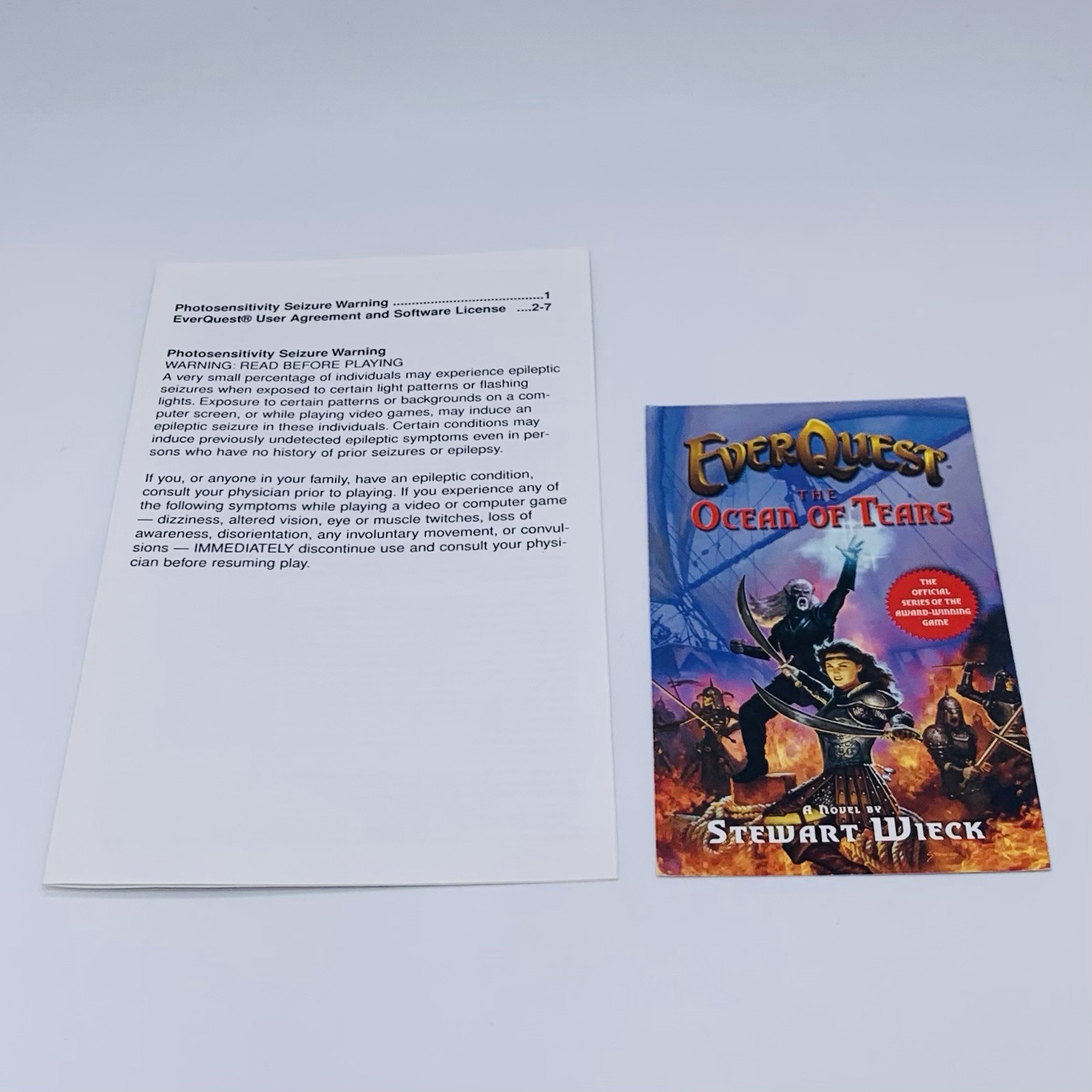 EverQuest: Depths of Darkhollow PC Expansion PK 2-Disc Manual Insert 4 Postcards
