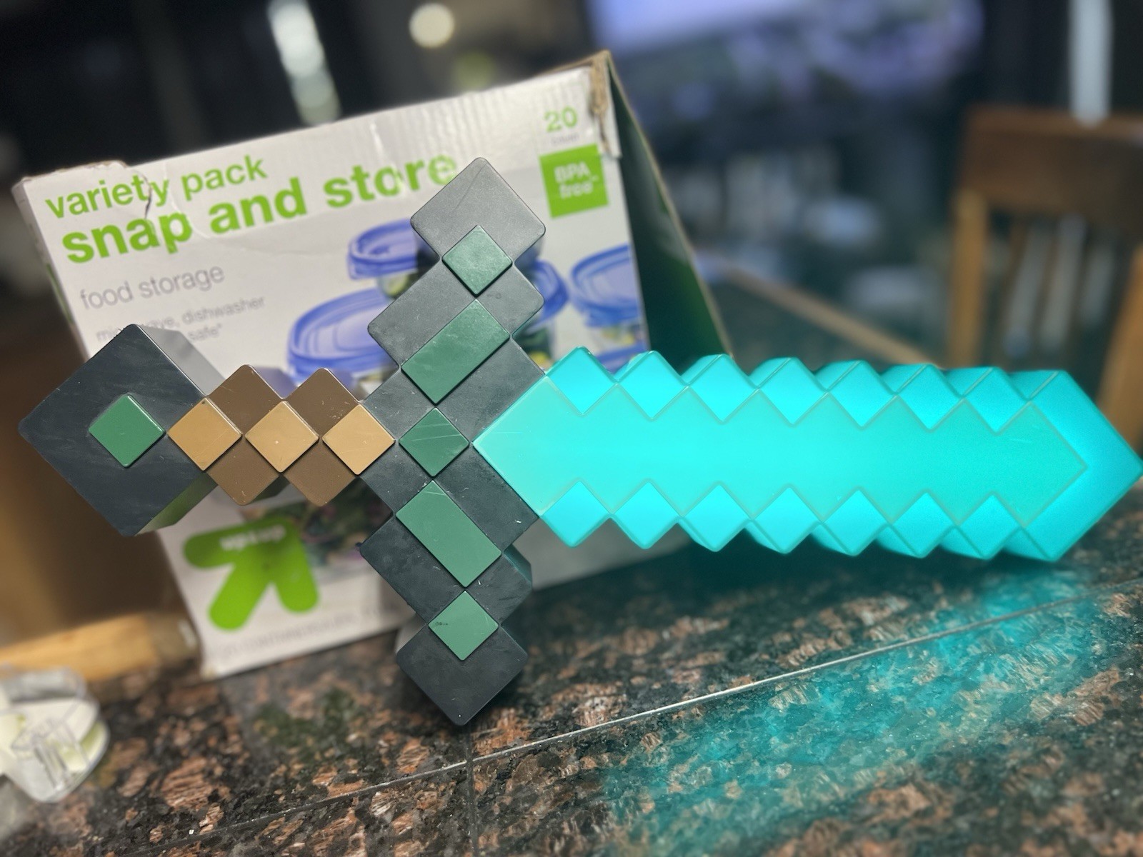 Minecraft 16″ Diamond Sword Light – USB Powered
