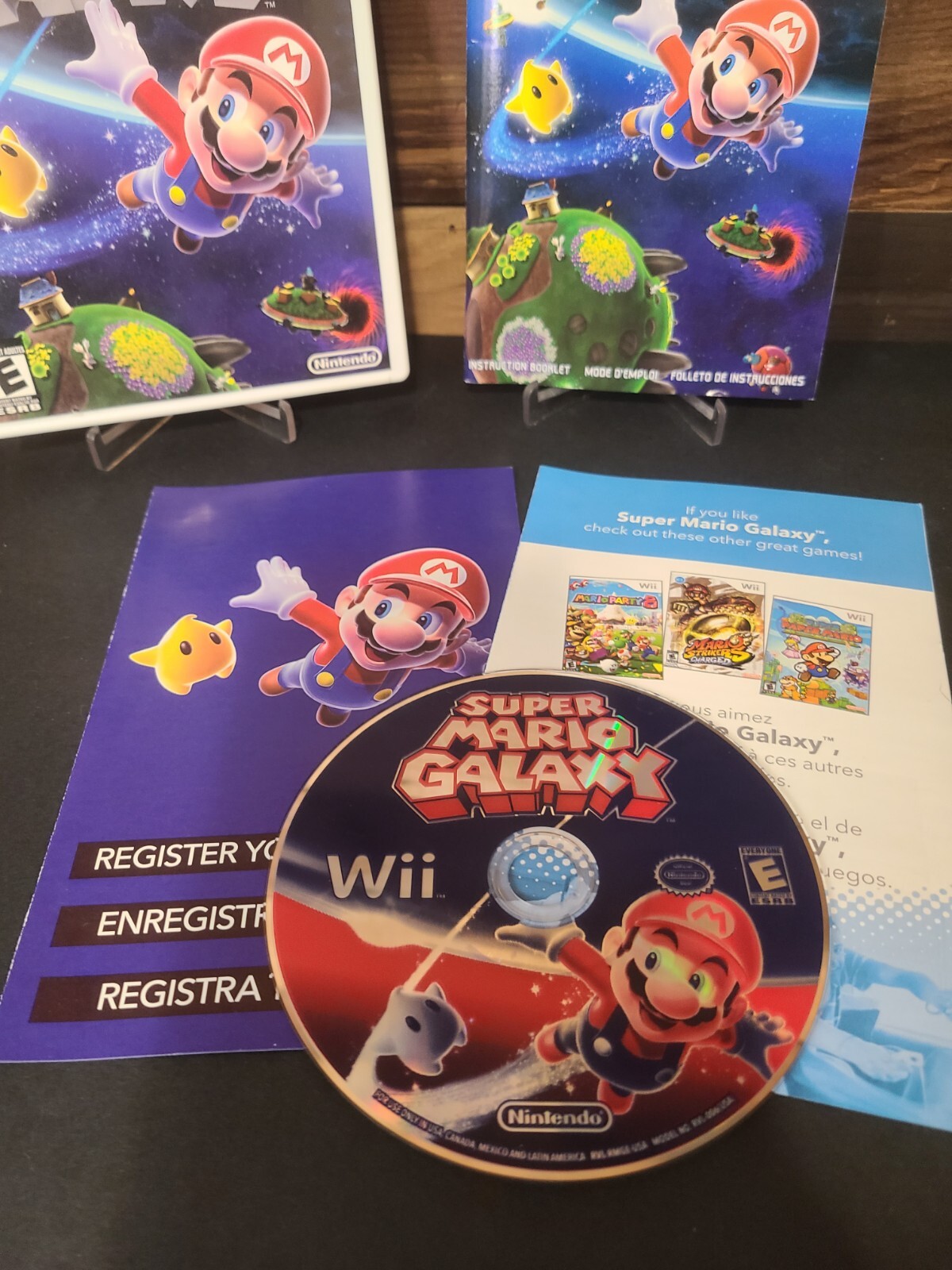 Super Mario Galaxy Wii Complete CIB With Case And Manual Nintendo Game TESTED!