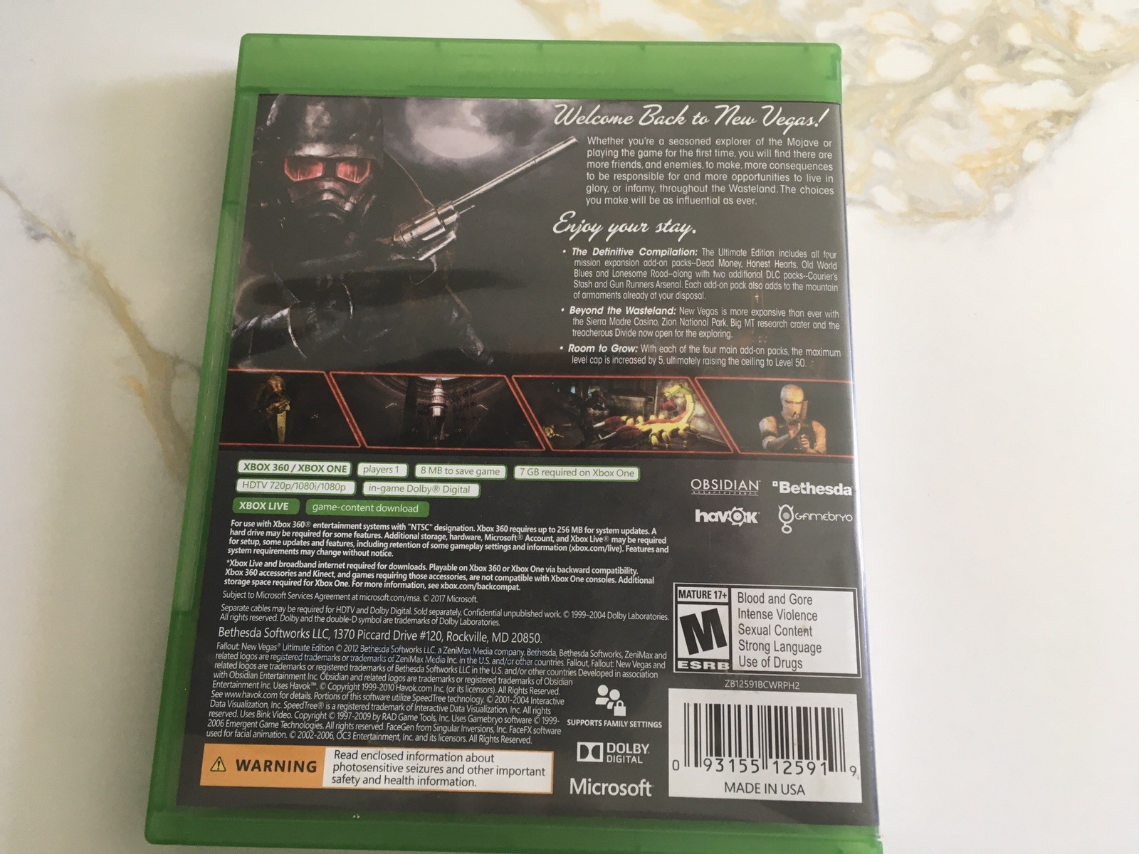 Fallout New Vegas Ultimate Edition Lot (Xbox One, Xbox Series X, Xbox 360, 2012)
