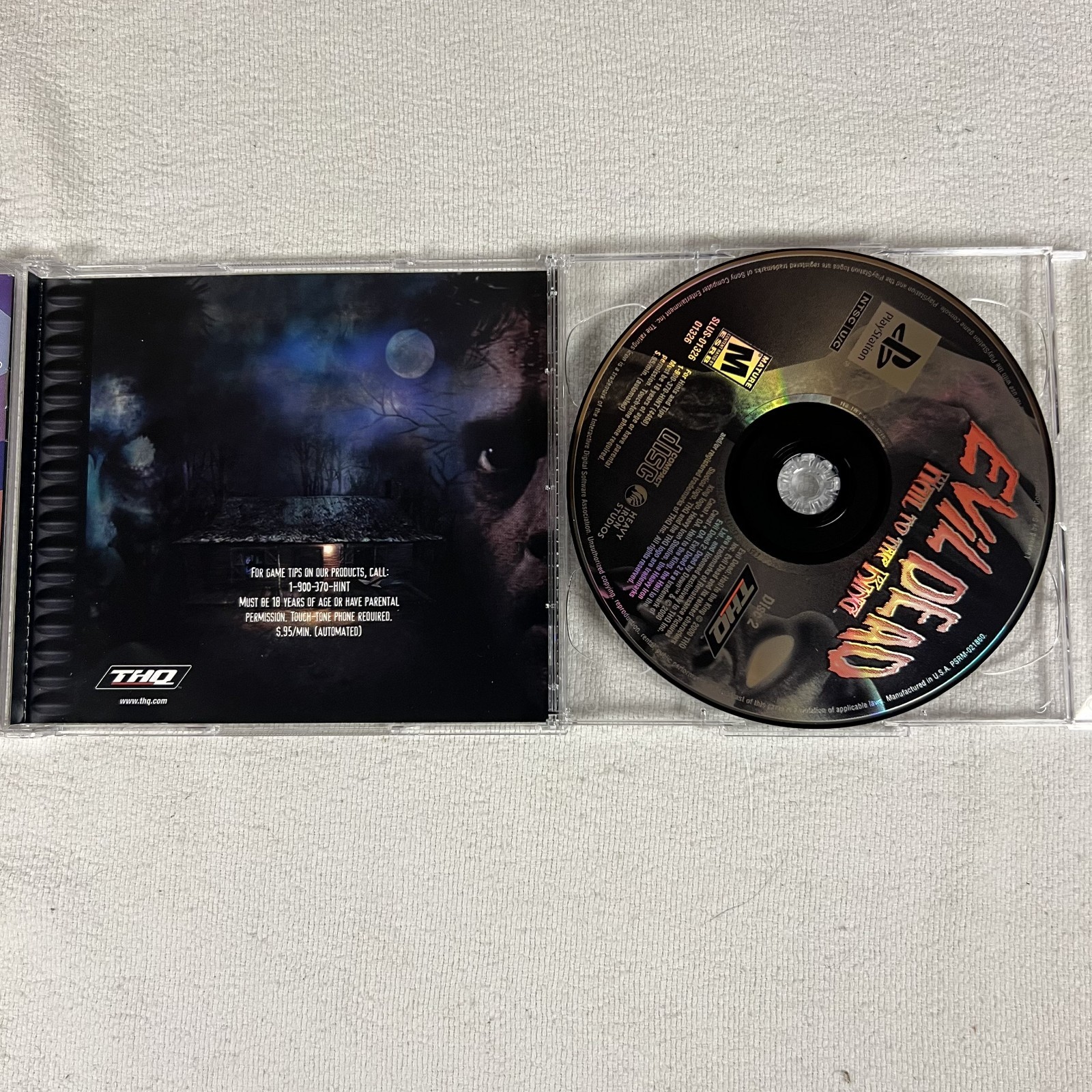 Evil Dead Hail to the King Sony PlayStation PS1 Video Game CIB Survival Horror