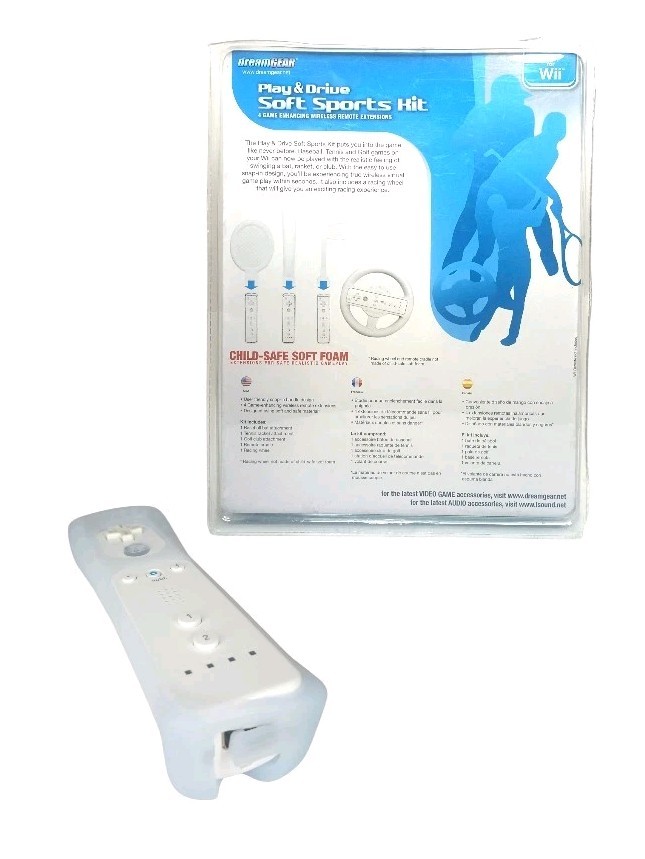Dreamgear DGWII-1058 Play and Drive Soft Sports Kit Nintendo Wii Plus Controller