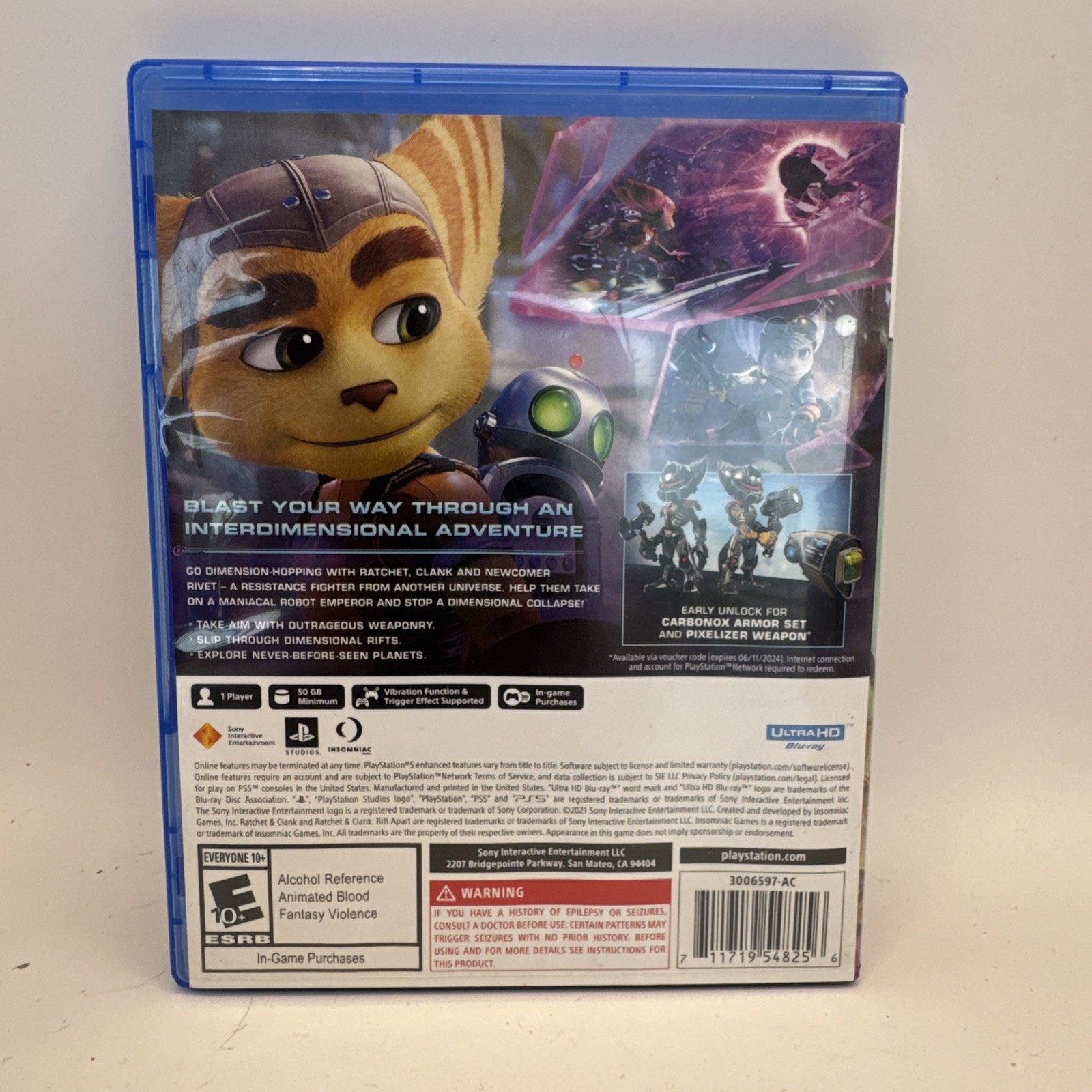 Sony Interactive Ratchet & Clank: Rift Apart PlayStation 5 Action Game Vibration