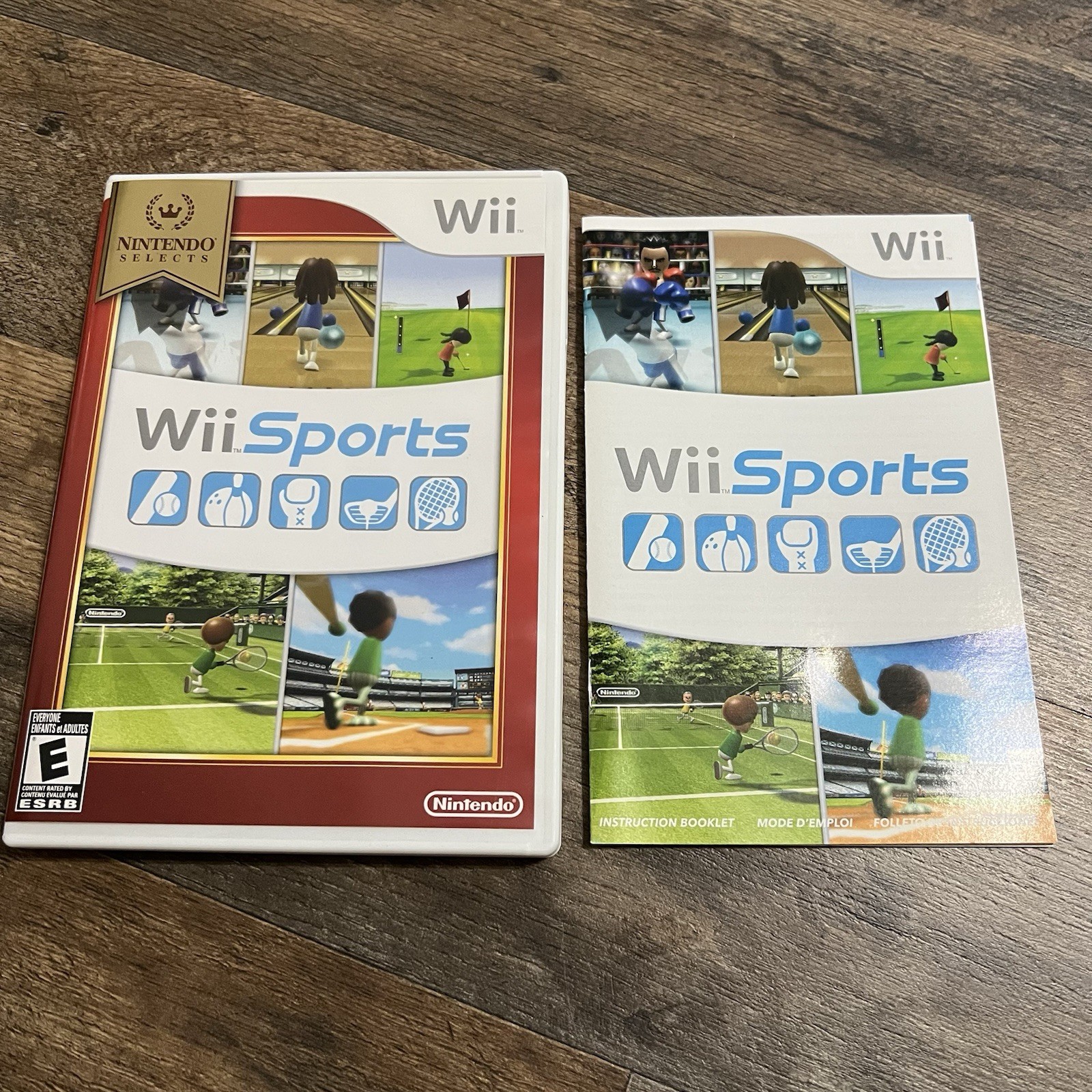 Nintendo Wii Sports Nintendo Selects – Case And Manual ONLY