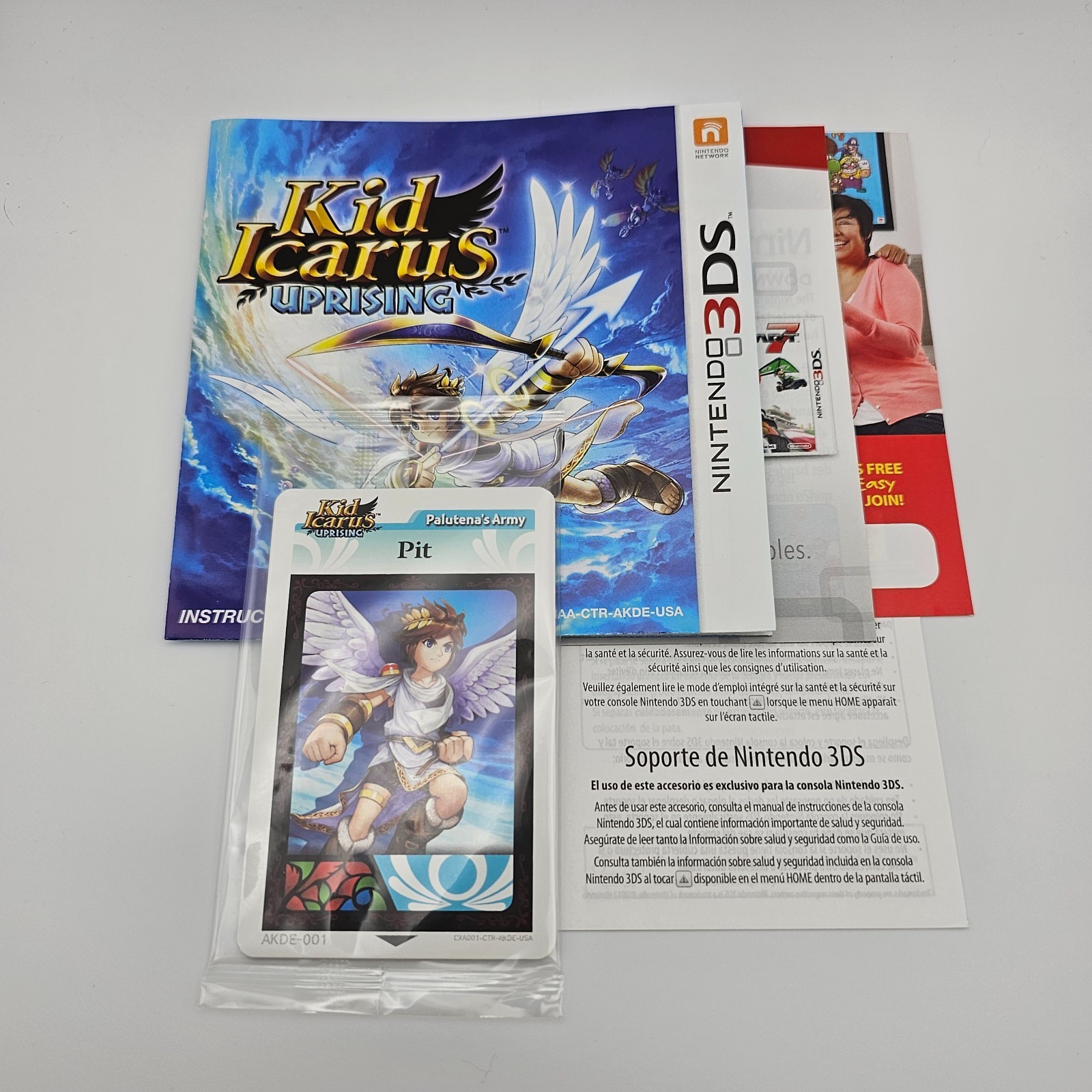 Kid Icarus: Uprising – Nintendo 3DS Complete CIB w/ Sealed AR Cards Tested