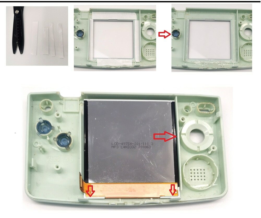Neo Geo Pocket Color SLIM OSD Q5 IPS Backlight Mod Kit