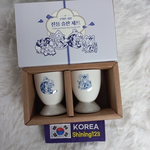 Cookie run kingdom traditional korean soju cup set 2p/korea