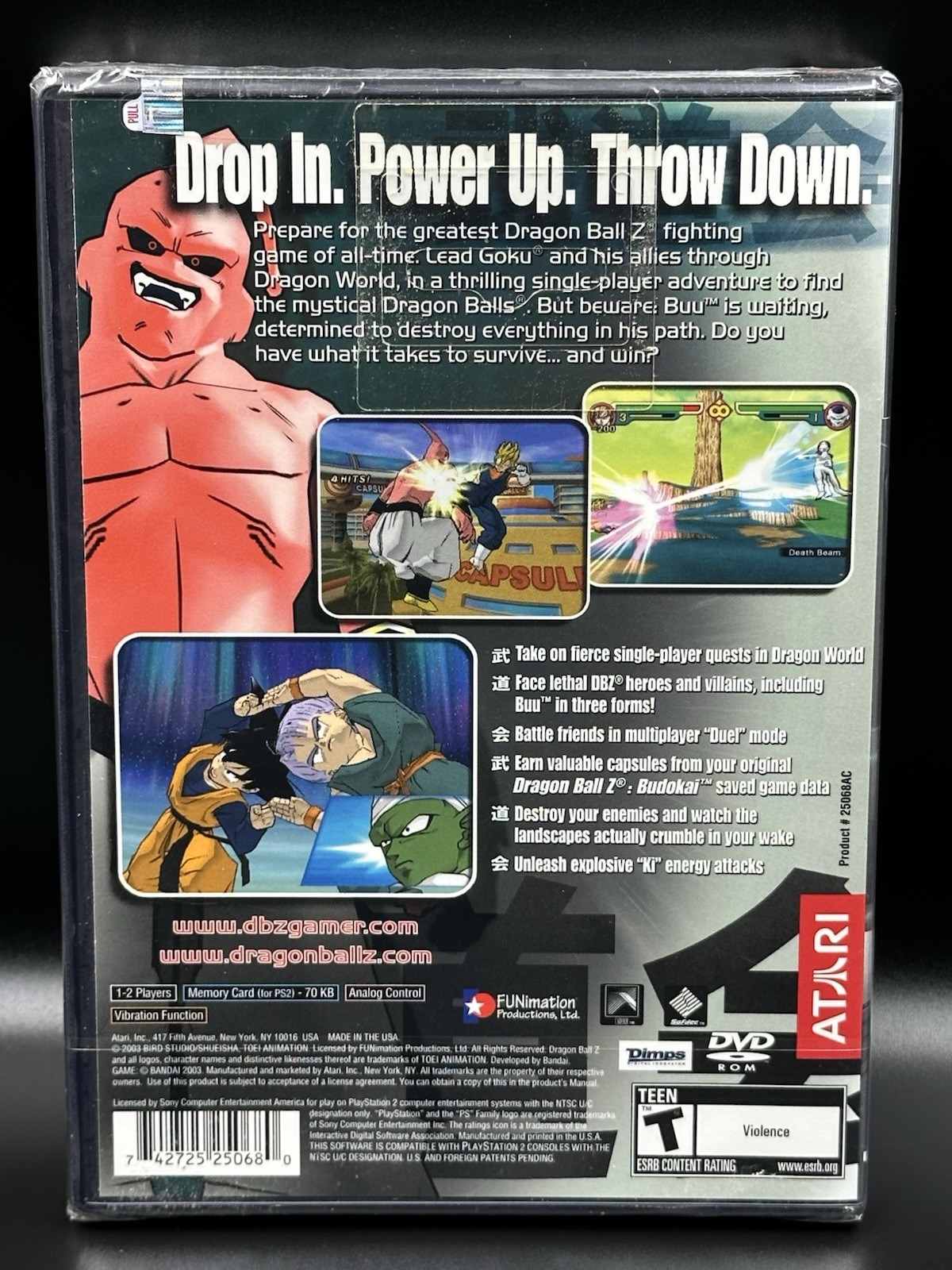 Dragon Ball Z: Budokai 2 • Sealed • 1st Print • PlayStation 2