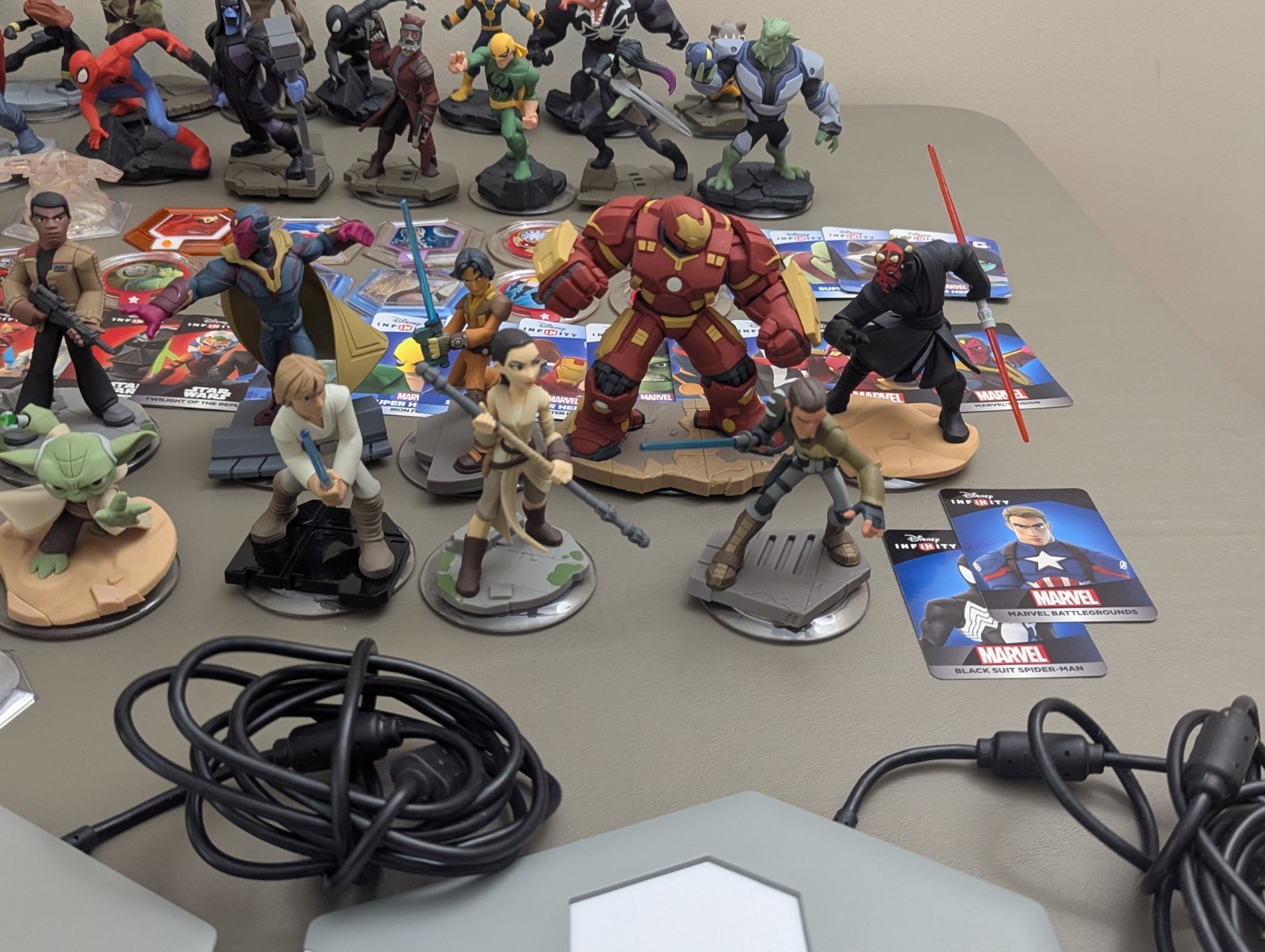 Huge Disney Infinity 2.0 & 3.0 Lot PS4 Game, Portal, 38 Figures, 14 Discs, Cards