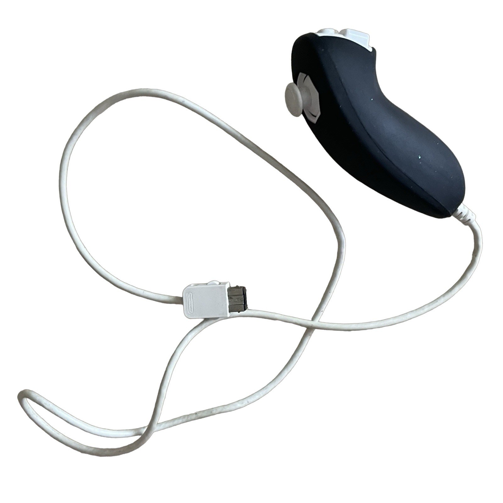 Nintendo Wii Nunchuk Controller Black and White RVL-004 OEM Authentic