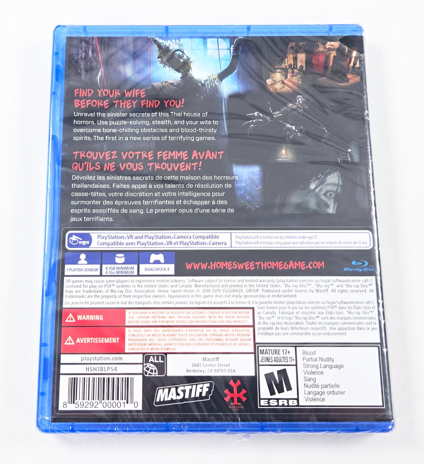 HOME SWEET HOME NEW SEALED 2018 Authentic Playstation 4 PS4