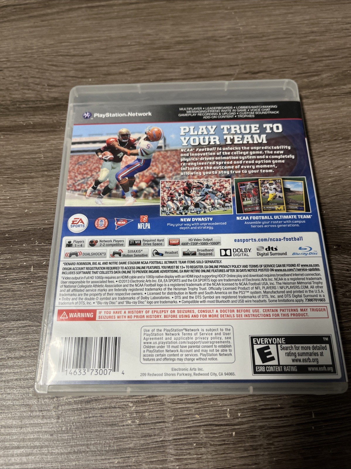NCAA Football 14 PS3 PlayStation 3 CIB Complete EA Sports College Football Game