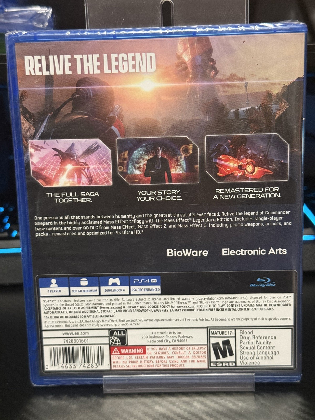 Mass Effect Legendary Edition (Sony PlayStation 4) PS4 New Sealed