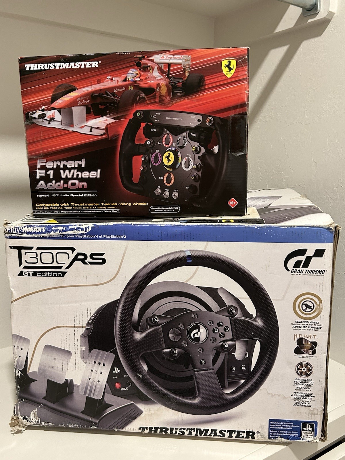 Thrustmaster T300 RS GT Edition Racing Wheel Ferrari F1 Add-On for PS4 PS3 PC