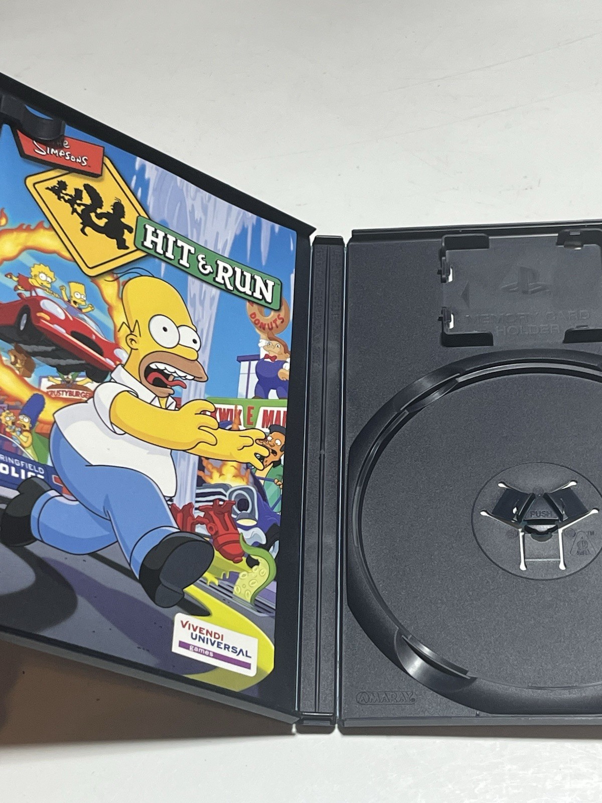 The Simpsons: Hit & Run Playstation 2 Black Label BOX AND MANUAL ONLY NO GAME