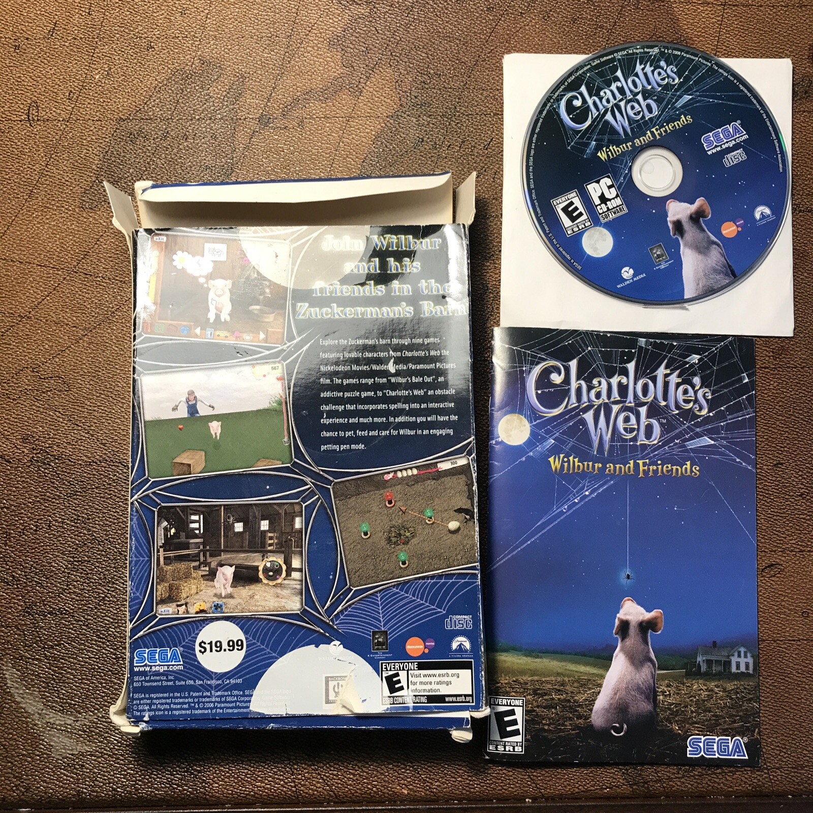 Charlottes Web Wilbur and Friends PC CDROM Big Box Complete