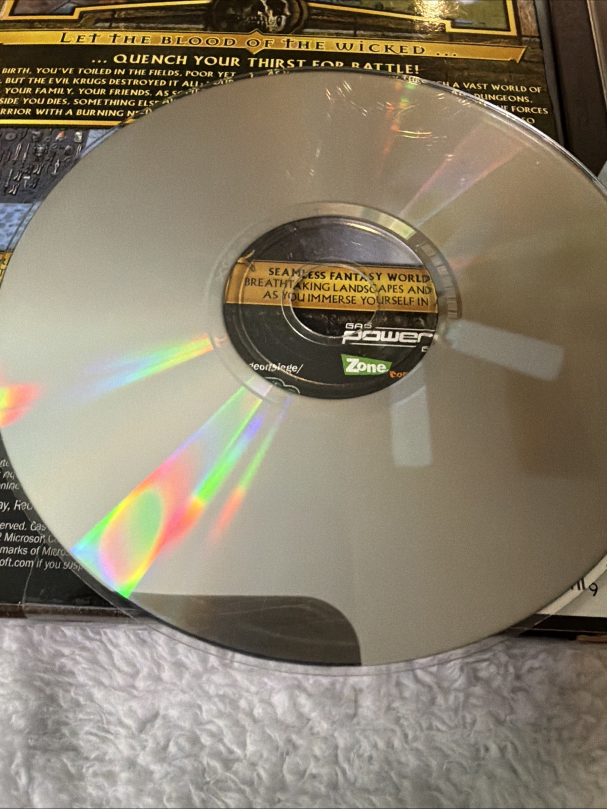 Dungeon Siege PC CD ROM Video Game 2 CD Role Playing VTG CIB Chris Taylor