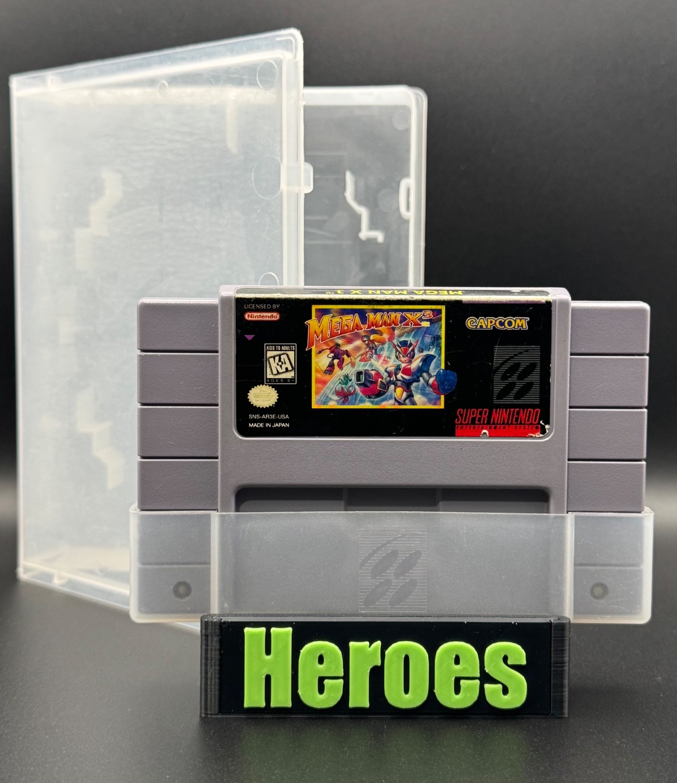 Super Nintendo SNES Mega Man X 3, Game, Case, Verified Working (See Video)