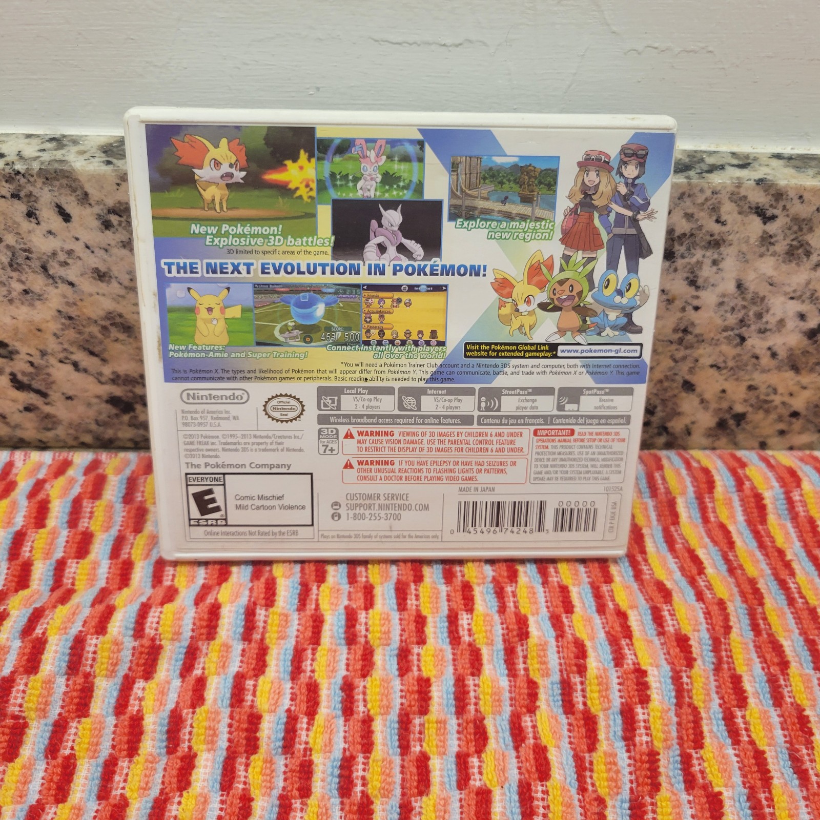 Pokémon X 3DS (Nintendo 3DS, 2013): CIB Complete in box!