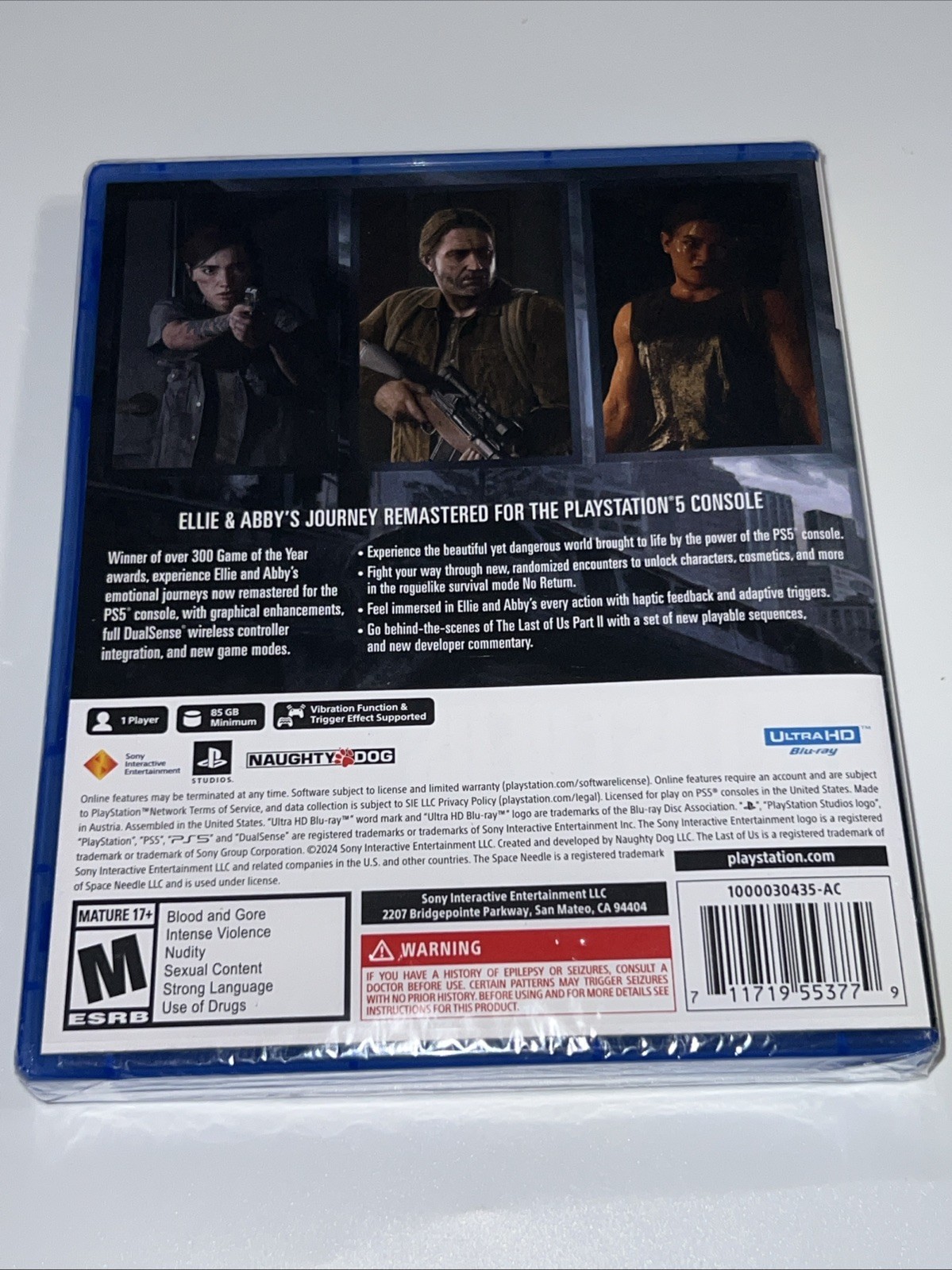 The Last of Us Part II 2 Remastered – Sony PS5 / PlayStation 5 Brand NEW SEALED