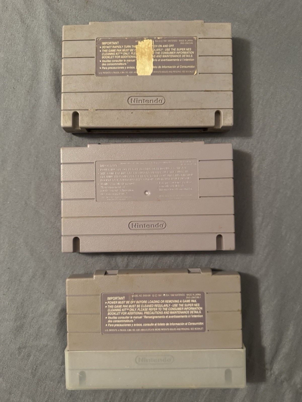 Super Nintendo SNES 3 Game Lot DinoCity Aaahh Real Monsters PGA Tour Golf Untest