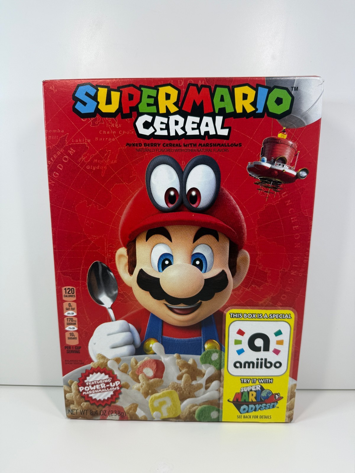 Kellogg’s Super Mario Cereal Limited Edition Amiibo Nintendo New Expired
