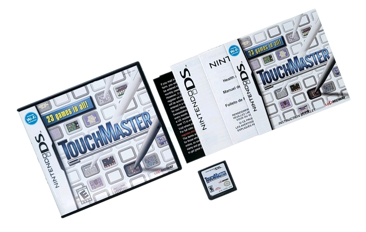 TouchMaster (Nintendo DS, 2007) Video Game Complete With Manuals CIB -A