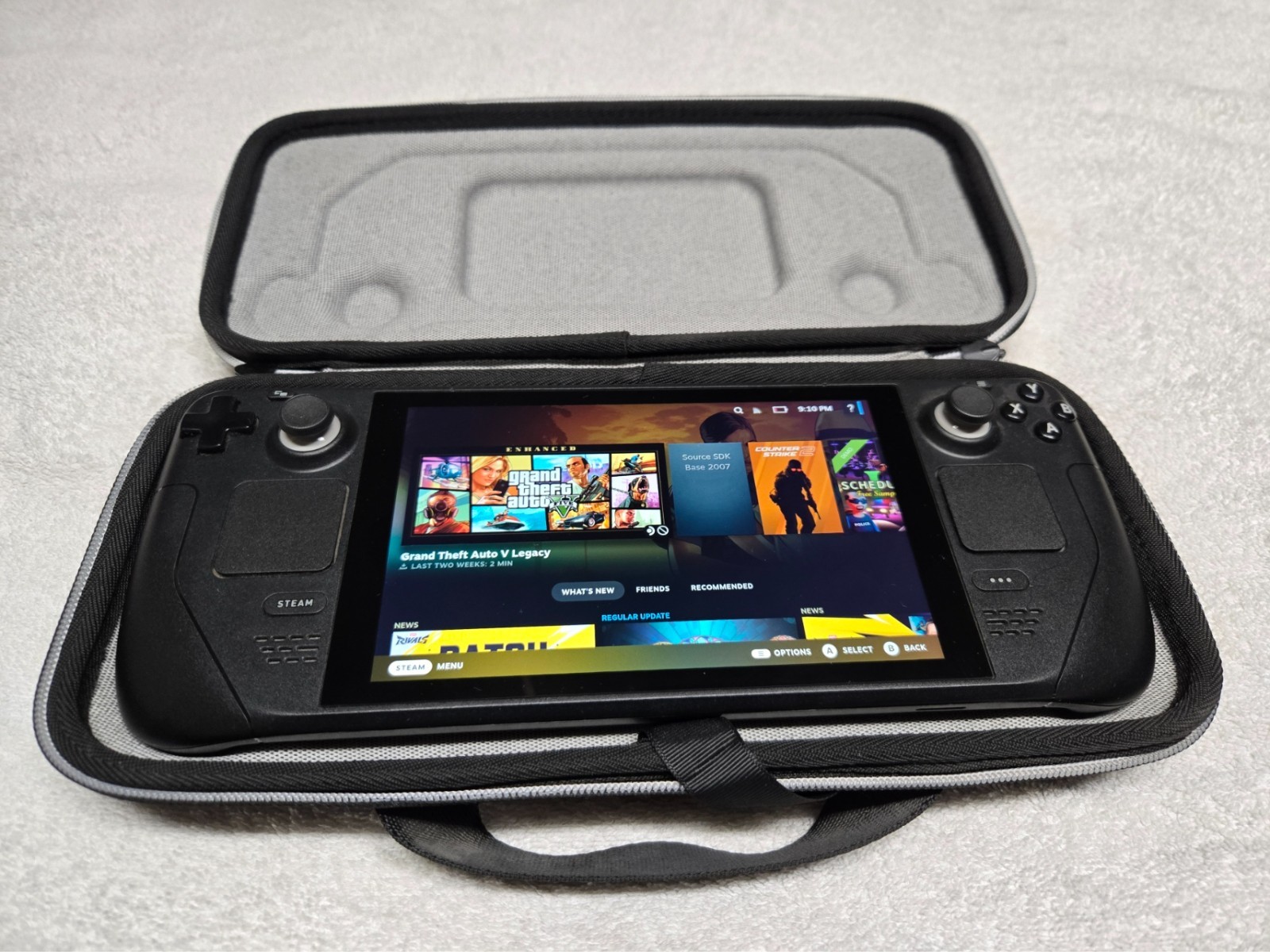 Valve Steam Deck 512GB Handheld Gaming Console – Case included, no charger