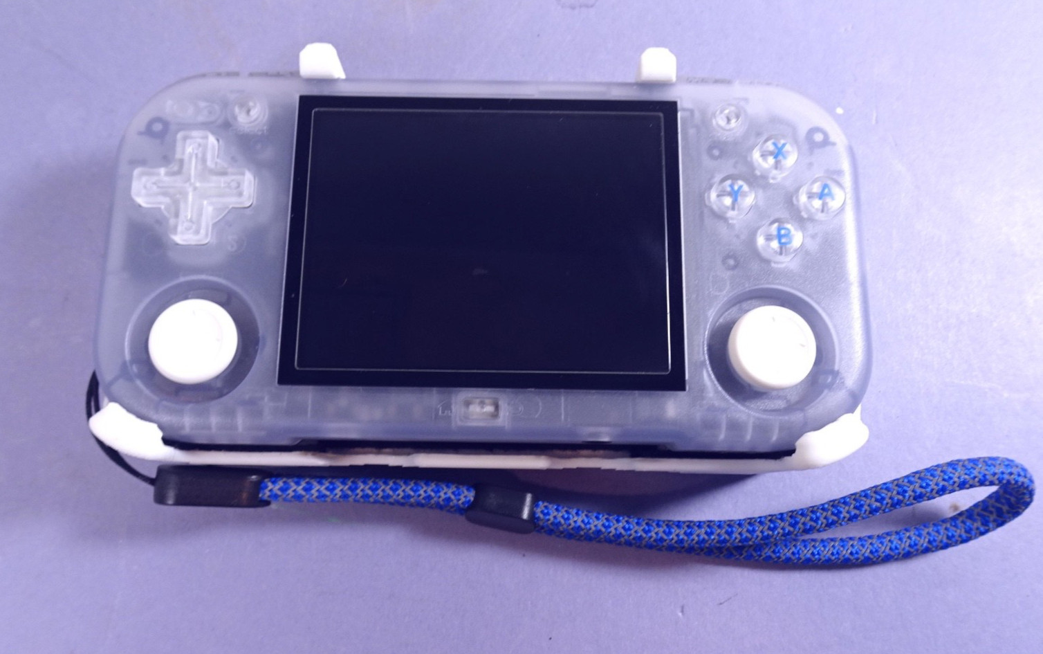 MagicX Mini Zero 28 Retro Handheld Game Console Clear Case Pocket Size Gaming