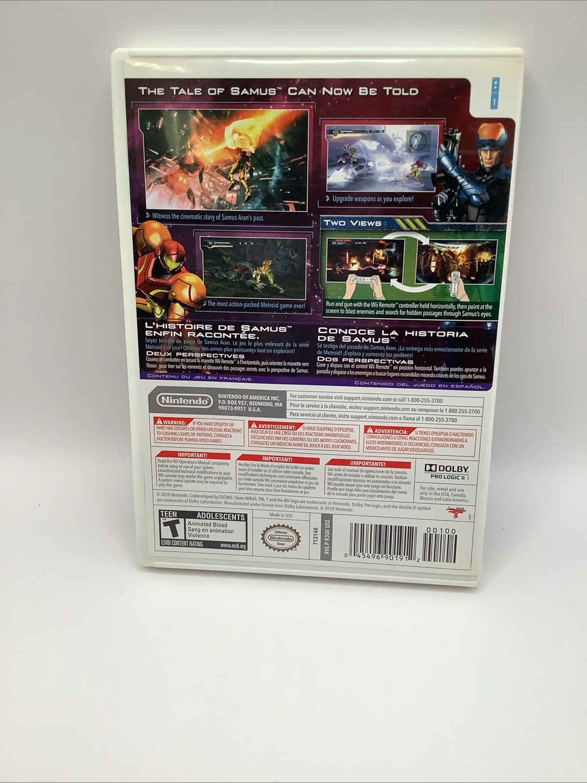Metroid: Other M (Nintendo Wii, 2010) CIB Complete | Excellent Condition