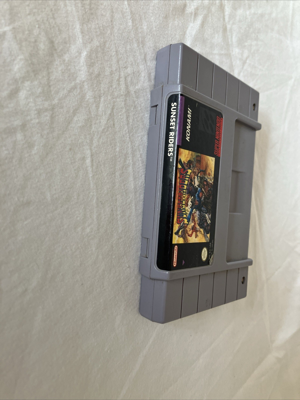 Konami Sunset Riders Game Cartridge for Super Nintendo SNES NTSC-U/C US/Canada