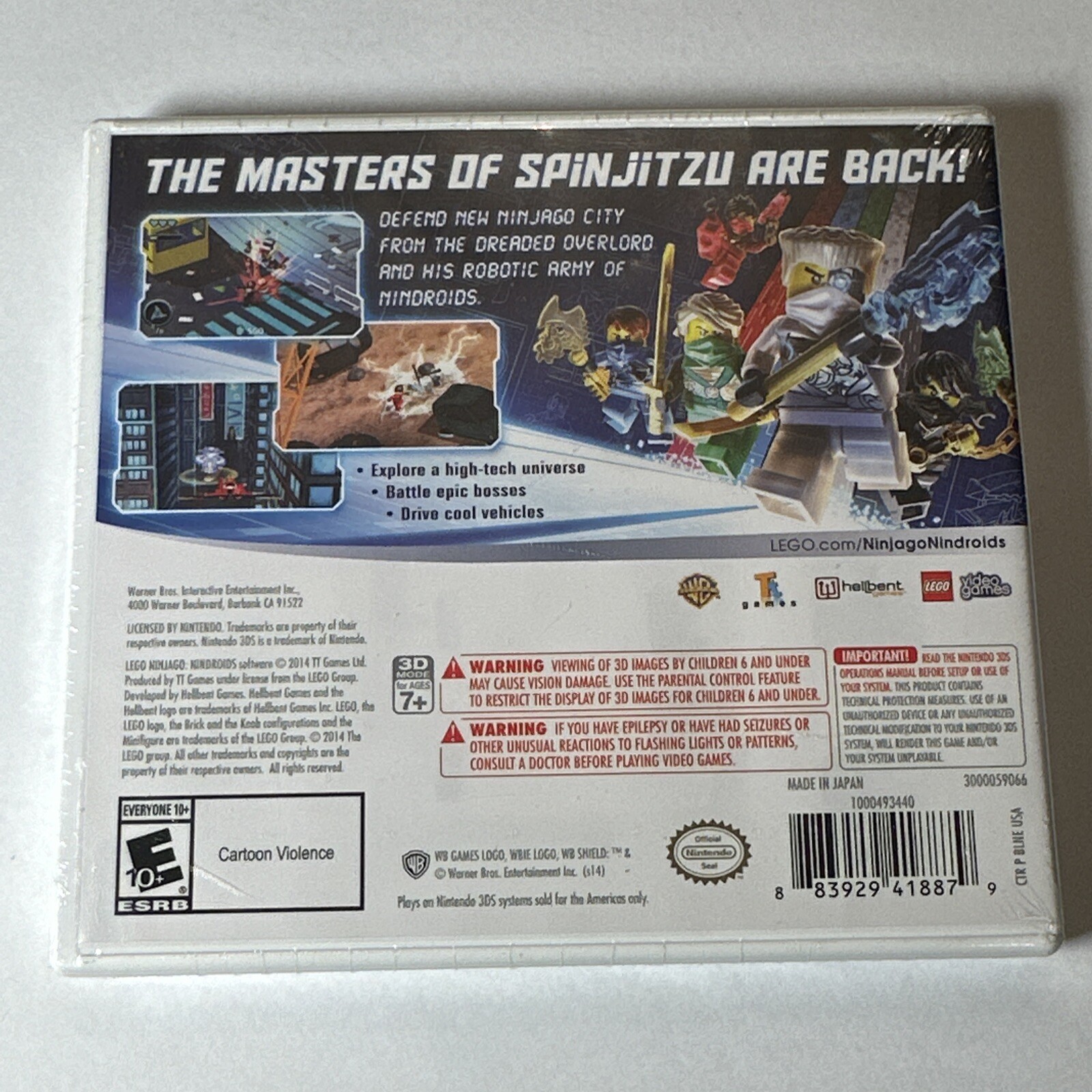 LEGO Ninjago Nindroids (Nintendo 3DS, 2014) CIB