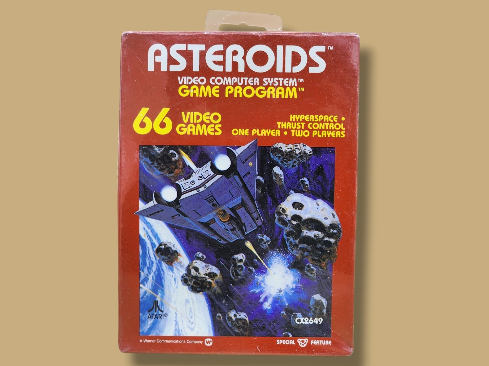 1981 Atari 2600 Asteroids CX 2649 Video Game Sealed – With Defects