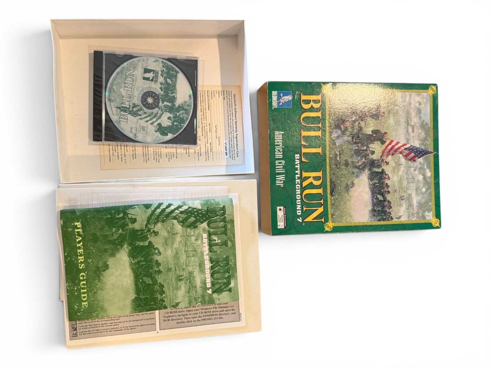 Talonsoft Bull Run Battleground 7 American Civil War PC Strategy Game 1998 Used